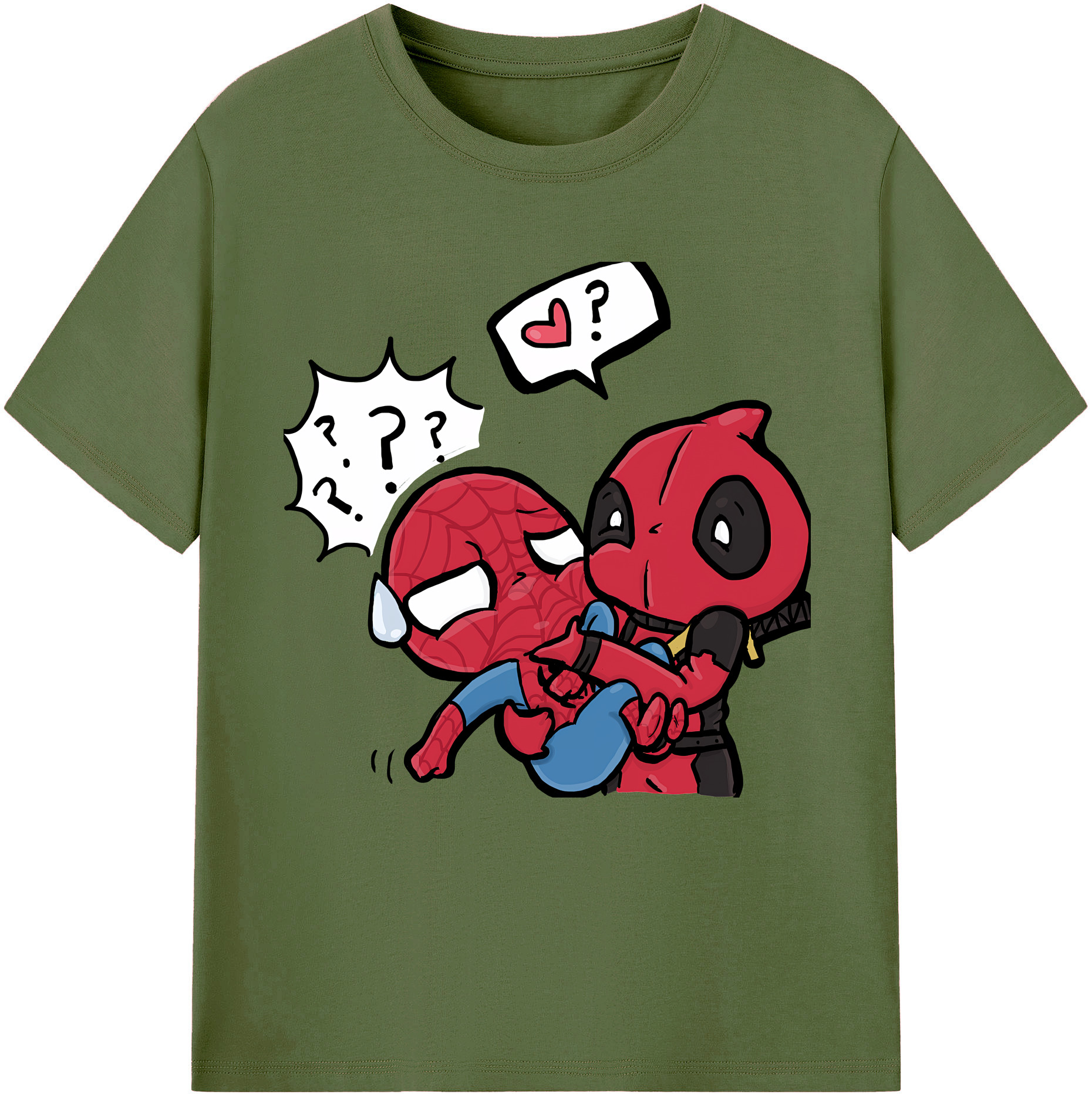（画像用） Deadpool デッドプール 綿100％半袖Tシャツ（フロントプリント）